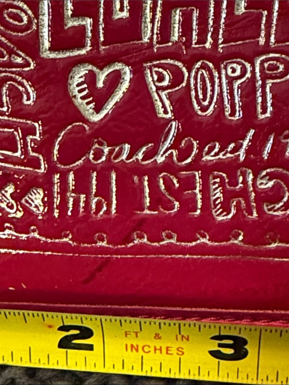 Coach Poppy Patent Leather Zip Card Case - Bright Pink